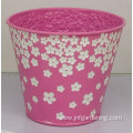 Three-dimensional embossed flower bucket